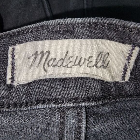 Madewell Lunar High Rise Washed Black Denim Shorts C1732 Size 26 - Picture 5 of 6